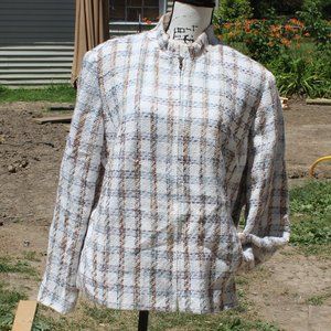 Women's Zip Front Blazer Jacket - Size 16W - Norton McNaughton